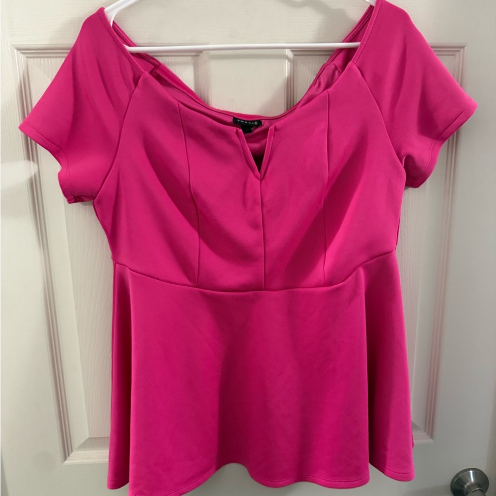 Torrid Hot Pink Women's Top